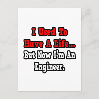 Cartão Postal Eu costumava ter uma vida...Engenheiro