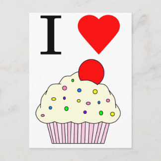 Cartão Postal Eu Cupcakes