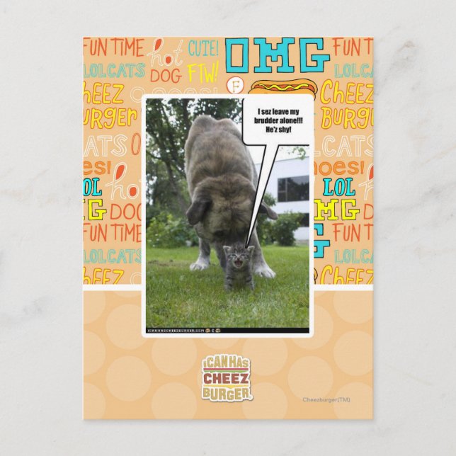 Cartão Postal Eu deixo o meu pé sozinho (Frente)