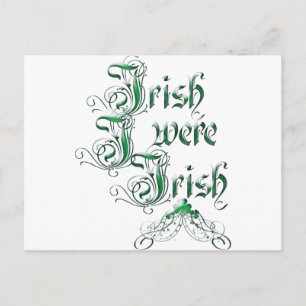 Cartão Postal Eu Desejaria Ser Irlandês
