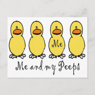 Cartão Postal Eu e os Meus Peeps