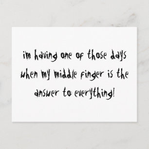 Cartão Postal Eu estou tendo um daqueles dias