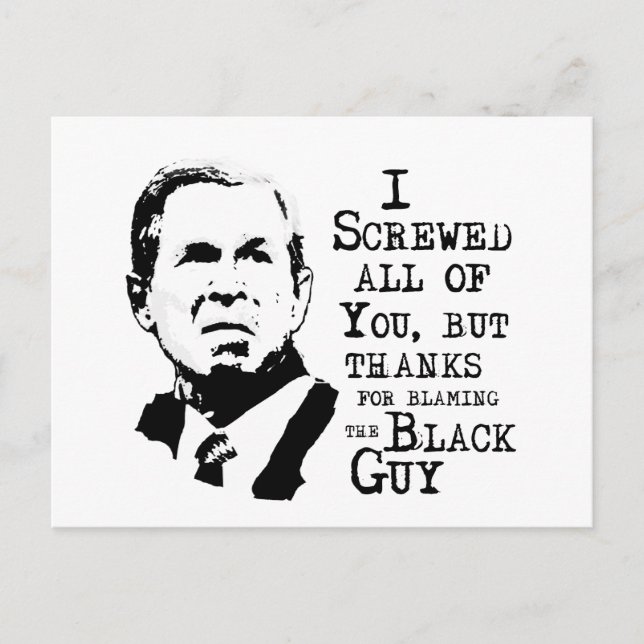 Cartão Postal Eu ferrei todos vocês, menos obrigados por culpar  (Frente)