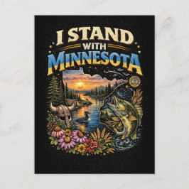 Cartão Postal Eu Fico Com Minnesota