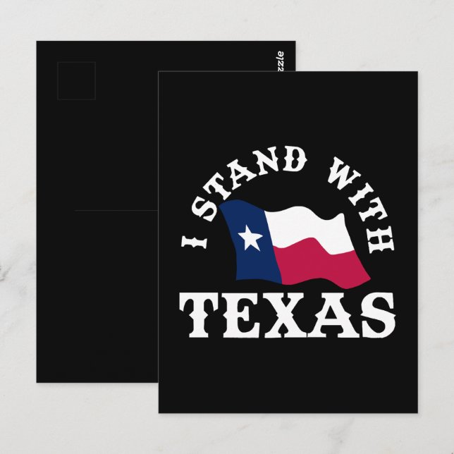 Cartão Postal Eu Fico Com o Texas (Frente/Verso)