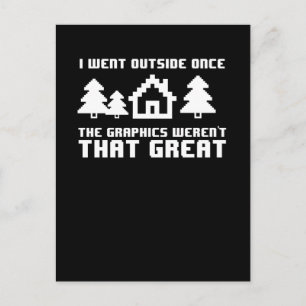 Cartão Postal Eu fui lá fora uma vez, os Gráficos não eram assim