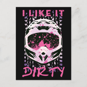 Cartão Postal Eu Gosto Dirk - Dirt Bike Cey Quote