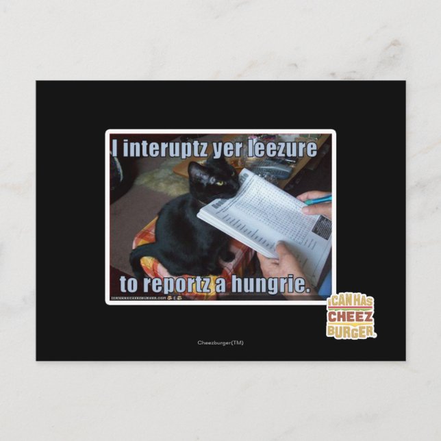 Cartão Postal Eu interrogo o teu Leezure (Frente)