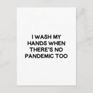 Cartão Postal Eu Lavo As Mãos