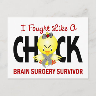 Cartão Postal Eu Lutei Como Um Sobrevivente De Cirurgia Cerebral