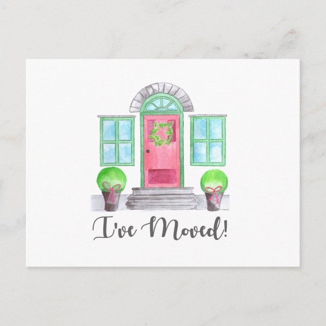 Cartão Postal Eu me movi! Casa de Natal (Frente)