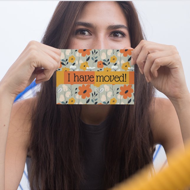 Cartão Postal Eu Mudei O Anúncio Floral De Meio século (Criador carregado)