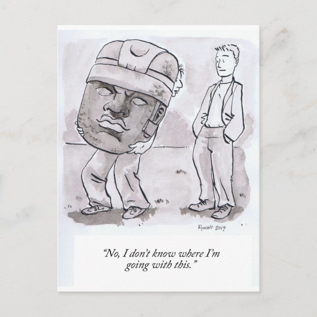 Cartão Postal Eu não sei para onde vou com isso (Frente)
