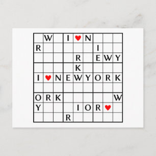 Cartão Postal Eu ♥ NEWYORK