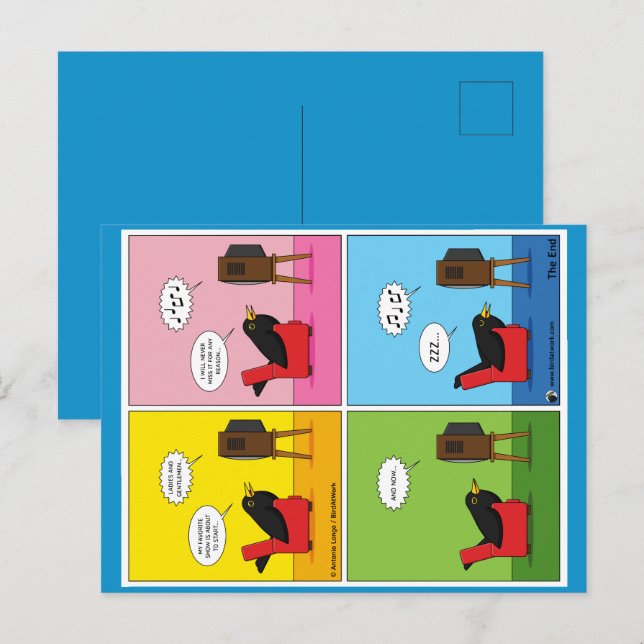 Cartão Postal Eu Nunca Dormirei Quic (Frente/Verso)