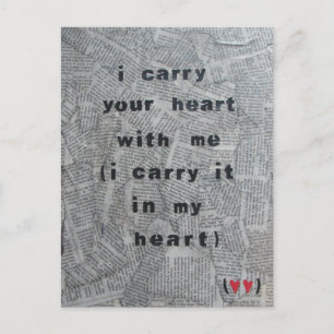 Cartão Postal Eu Nunca Estou Sem O Cartão-Postal