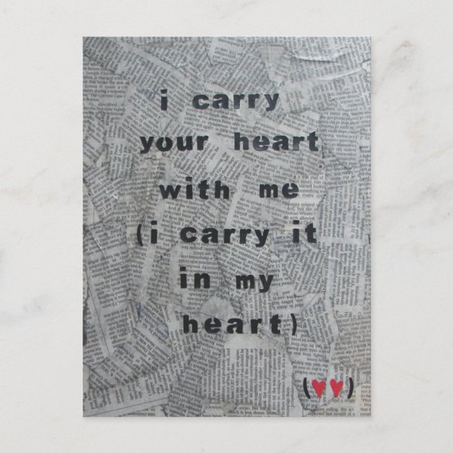 Cartão Postal Eu Nunca Estou Sem O Cartão-Postal (Frente)