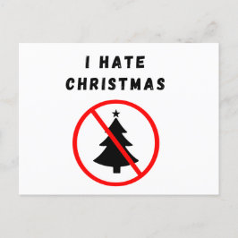 Cartão Postal Eu odeio Natal