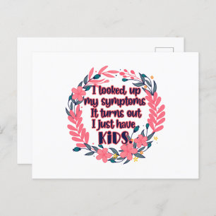 Cartão Postal Eu Olhei Meus Sintomas Acontece Que Eu Tenho Filho