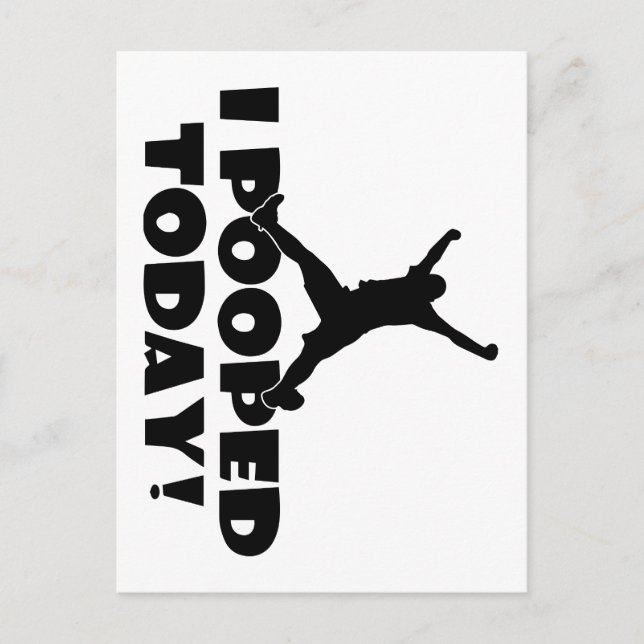 Cartão Postal EU PÔS HOJE PRESENTE Piada Engraçada E Humorosa (Frente)