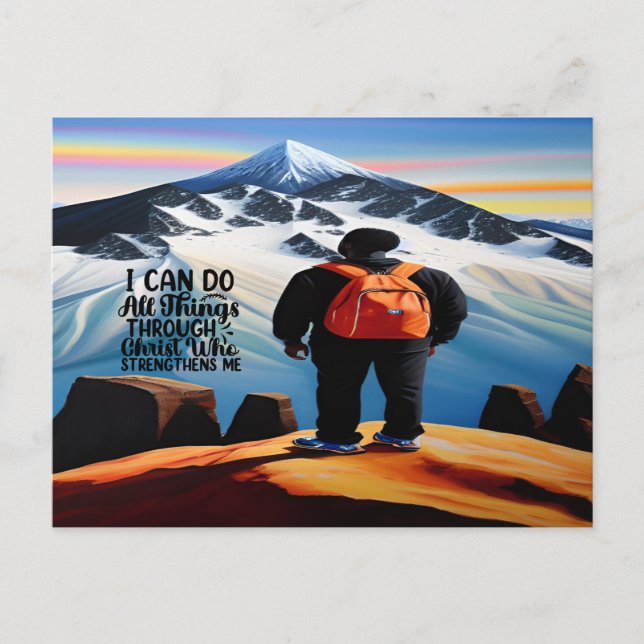 Cartão Postal Eu Posso Fazer Todas As Coisas Cartão-Postal Motiv (Frente)