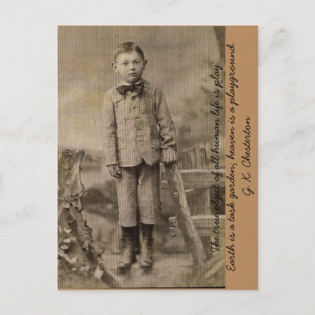 Cartão Postal Eu Preferencialmente Brincando (Frente)