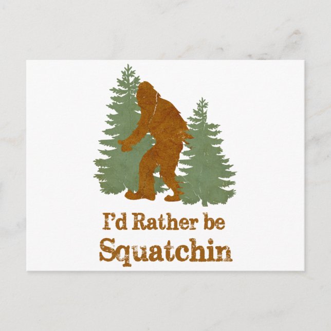 Cartão Postal Eu Preferencialmente De Ser Esmagador (Frente)