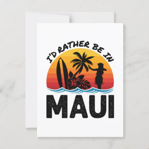 Cartão Postal Eu Preferencialmente Em Maui Hawaii
