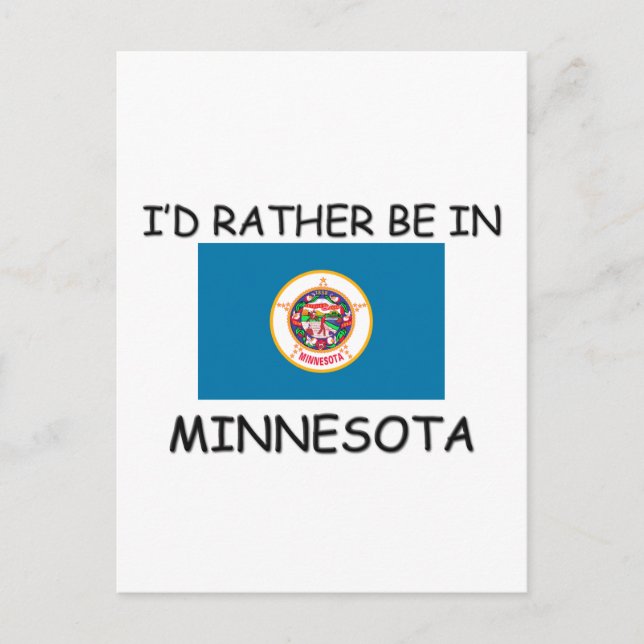 Cartão Postal Eu preferencialmente em Minnesota (Frente)