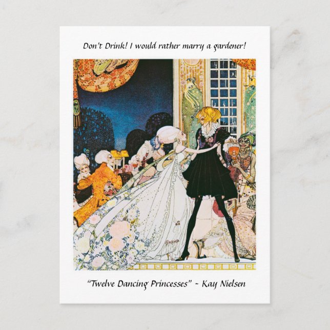 Cartão Postal Eu preferencialmente um jardineiro! Kay Nielsen Po (Frente)