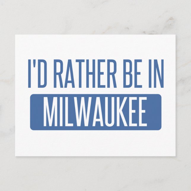 Cartão Postal Eu preferiria estar (Frente)