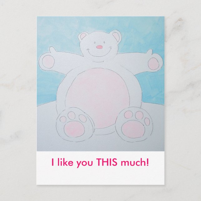 Cartão Postal Eu quero uma charada! (Frente)