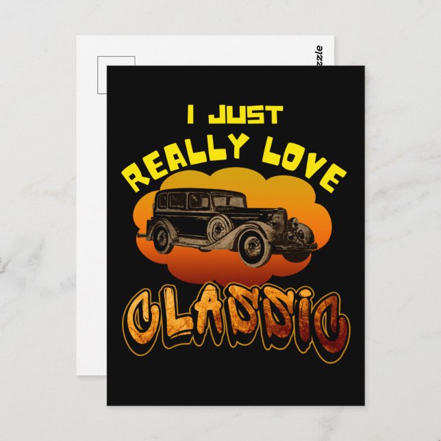 Cartão Postal eu realmente amo clássico (Frente/Verso)