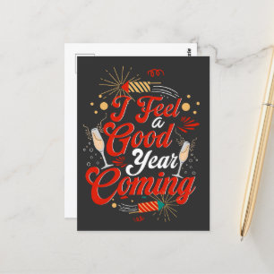 Cartão Postal Eu sinto um bom ano chegando