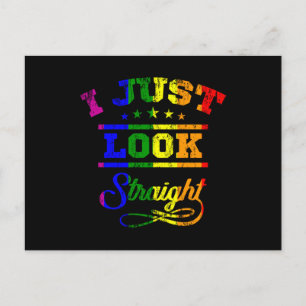 Cartão Postal Eu só pareço Hetero LGBT Orgulho Mês LGBTQ