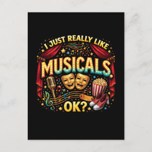 Cartão Postal Eu Só Realmente Gosto de Musicais, OK?