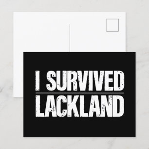 Cartão Postal Eu Sobrevivi ao Treinamento Militar Básico da Base