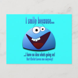 Cartão Postal Eu sorrio porque...V2