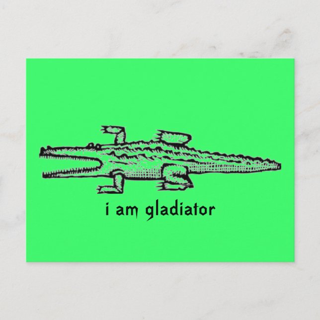 Cartão Postal eu sou gladiador (Frente)