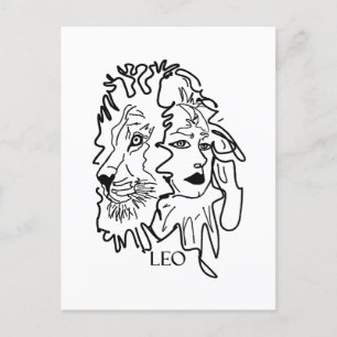 Cartão Postal Eu sou LEO