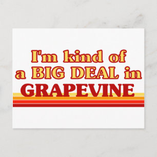 Cartão Postal Eu sou meio que um GRANDE NEGÓCIO em Grapevine