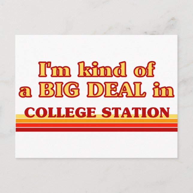 Cartão Postal Eu sou meio que um GRANDE NEGÓCIO na Estação Unive (Frente)