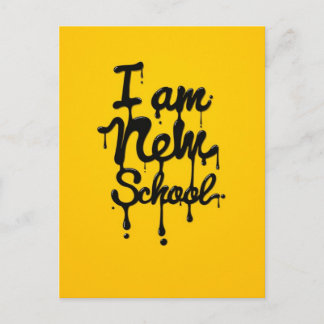 Cartão Postal Eu sou nova escola (Swag, Dope, Hipster)