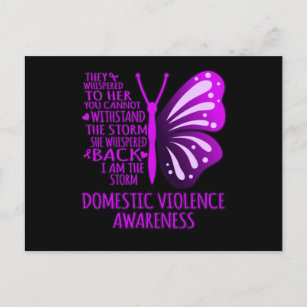 Cartão Postal Eu Sou O Apoio À Consciência Da Violência Doméstic