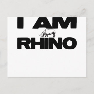 CARTÃO POSTAL EU SOU RHINO