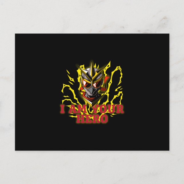 CARTÃO POSTAL EU SOU SEU HERÓI (Frente)