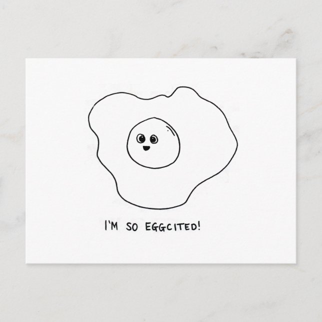 Cartão Postal Eu sou tão animado (Frente)