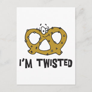 Cartão Postal Eu sou Twisted Pretzel