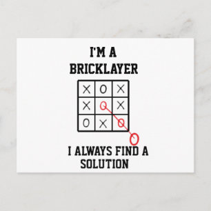 Cartão Postal Eu Sou Um Bricklayer Eu Sempre Encontro Um Cartão-