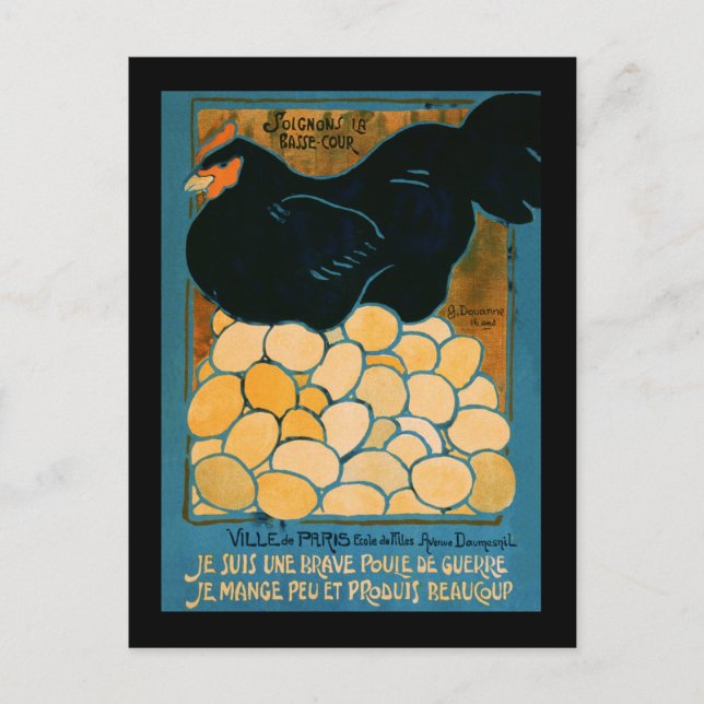 Cartão Postal Eu sou uma boa guerra. (Frente)